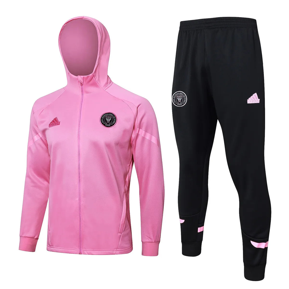 Mens Inter Miami CF Hoodie Jacket + Pants Training Suit Pink 2024/25