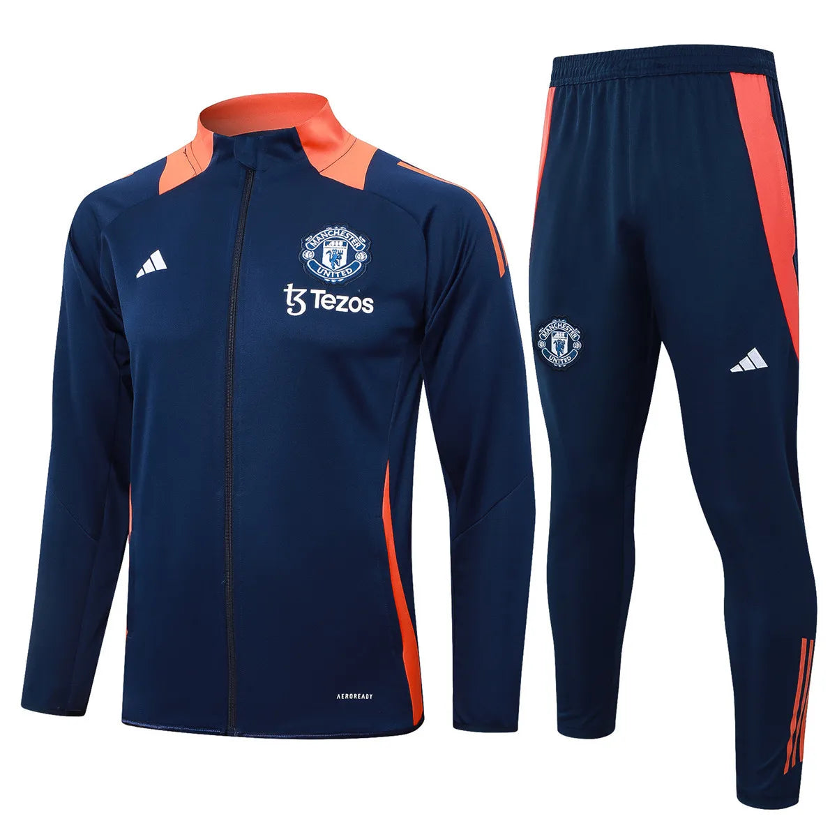 Mens Manchester United Jacket + Pants Training Suit Royal 2024/25