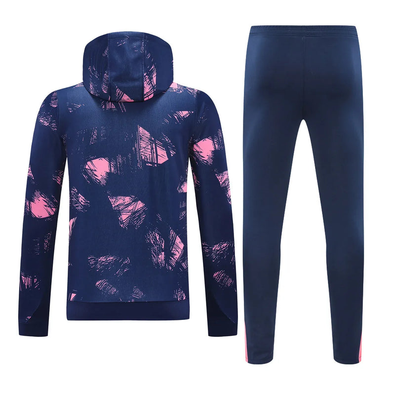 Mens PSG x Jordan Hoodie Sweatshirt + Pants Training Suit Royal Patterns 2024/25