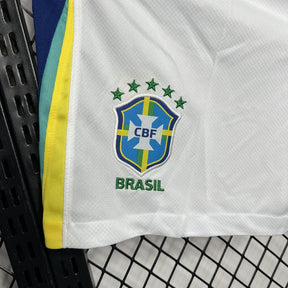 Brazil Away Shorts White 2024/25