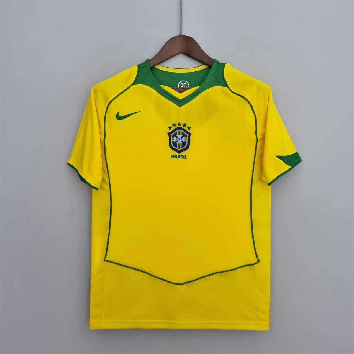 Brazil Retro Home 2004 Jersey
