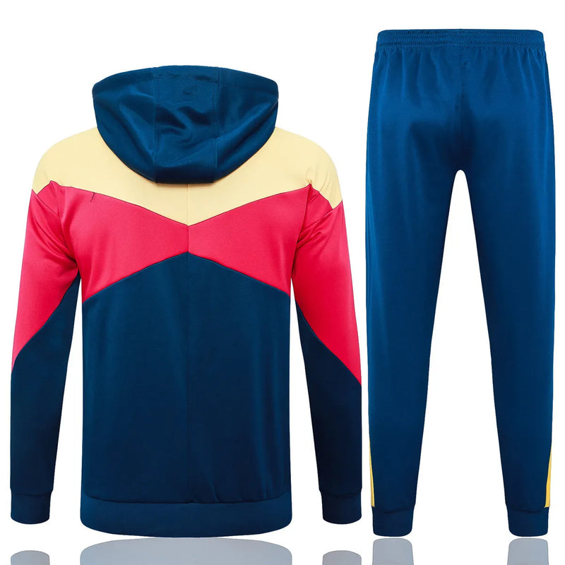 Mens Barcelona Hoodie Jacket + Pants Training Suit Royal 2024/25