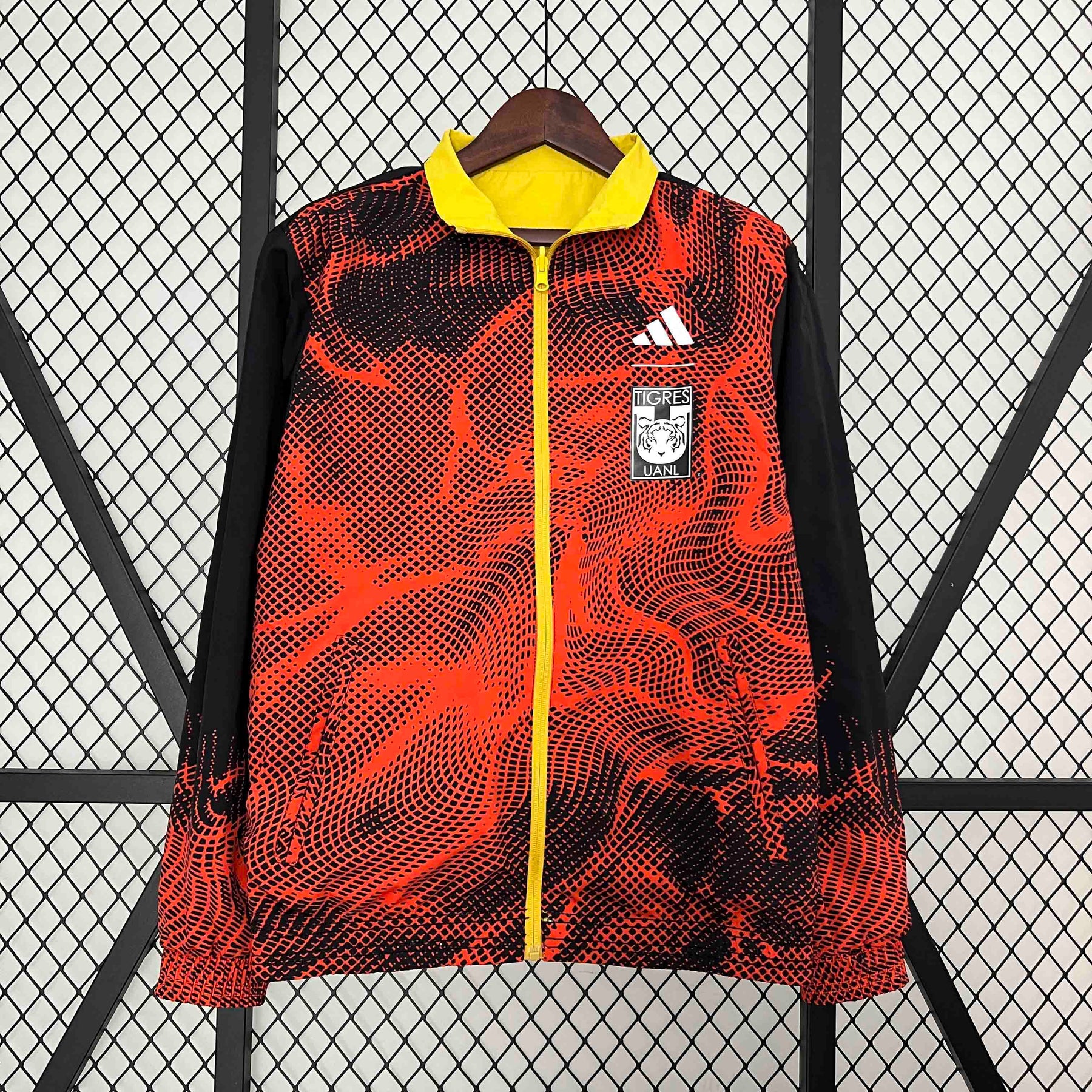 Tigres Orange&Yellow Trench Coat Reversible Windbreaker Double-Sides Jacket 2024/25