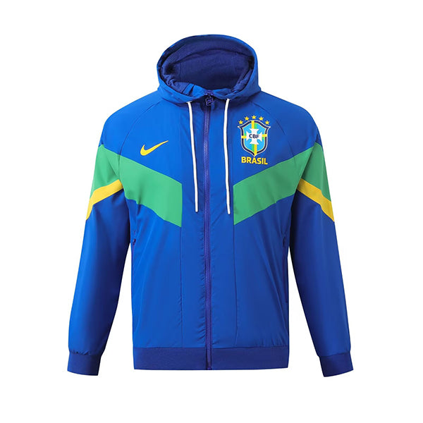 Brazil 2024 Blue Windbreaker Jacket
