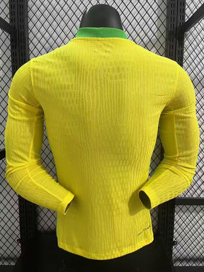 Brazil 2025/26 Home Long Sleeve - Authentic Player [Slim Fit]