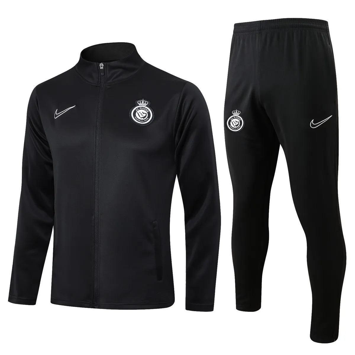 Mens Riyadh Al-Nassr Jacket + Pants Training Suit Black 2024/25