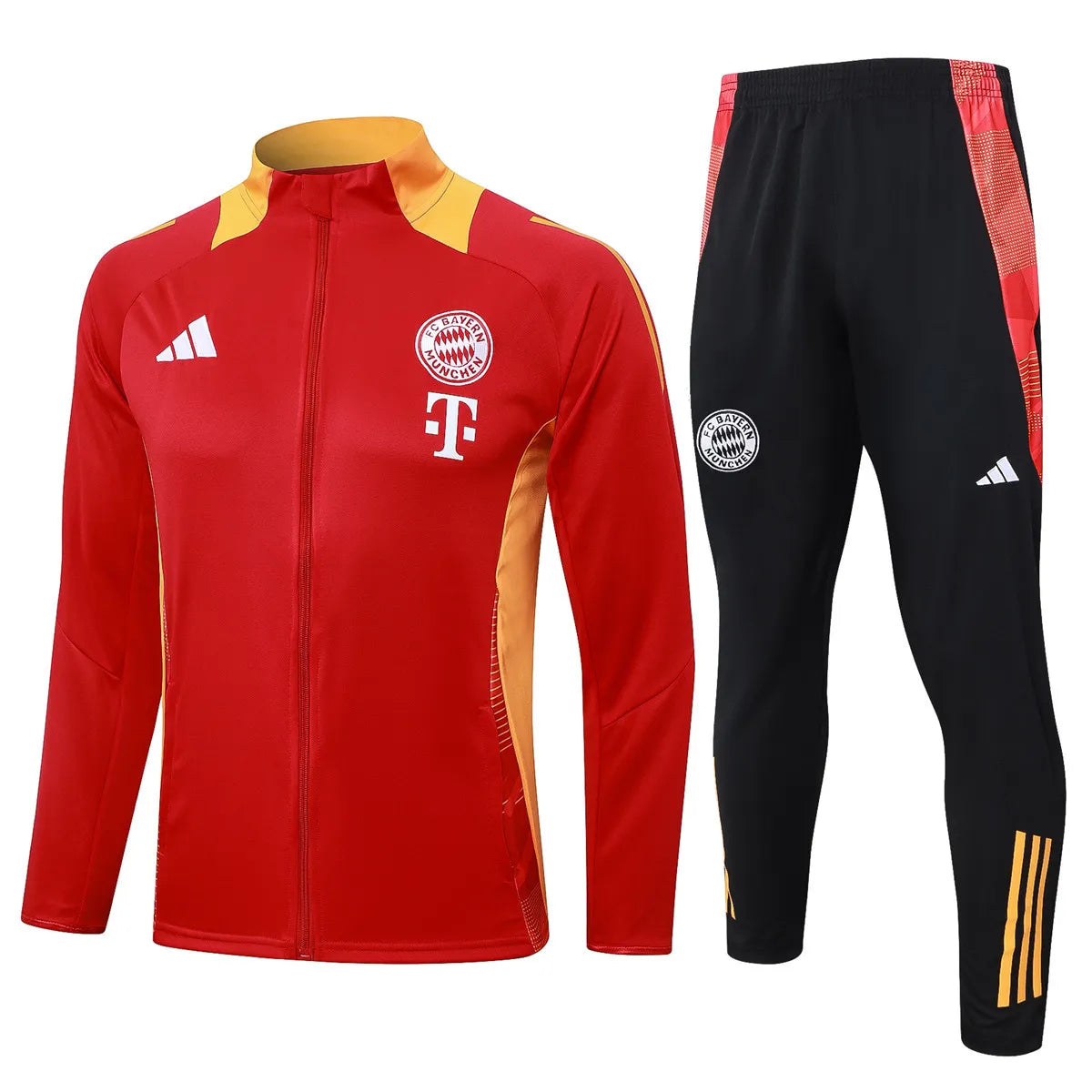 Mens Bayern Munich Jacket + Pants Training Suit Red 2024/25