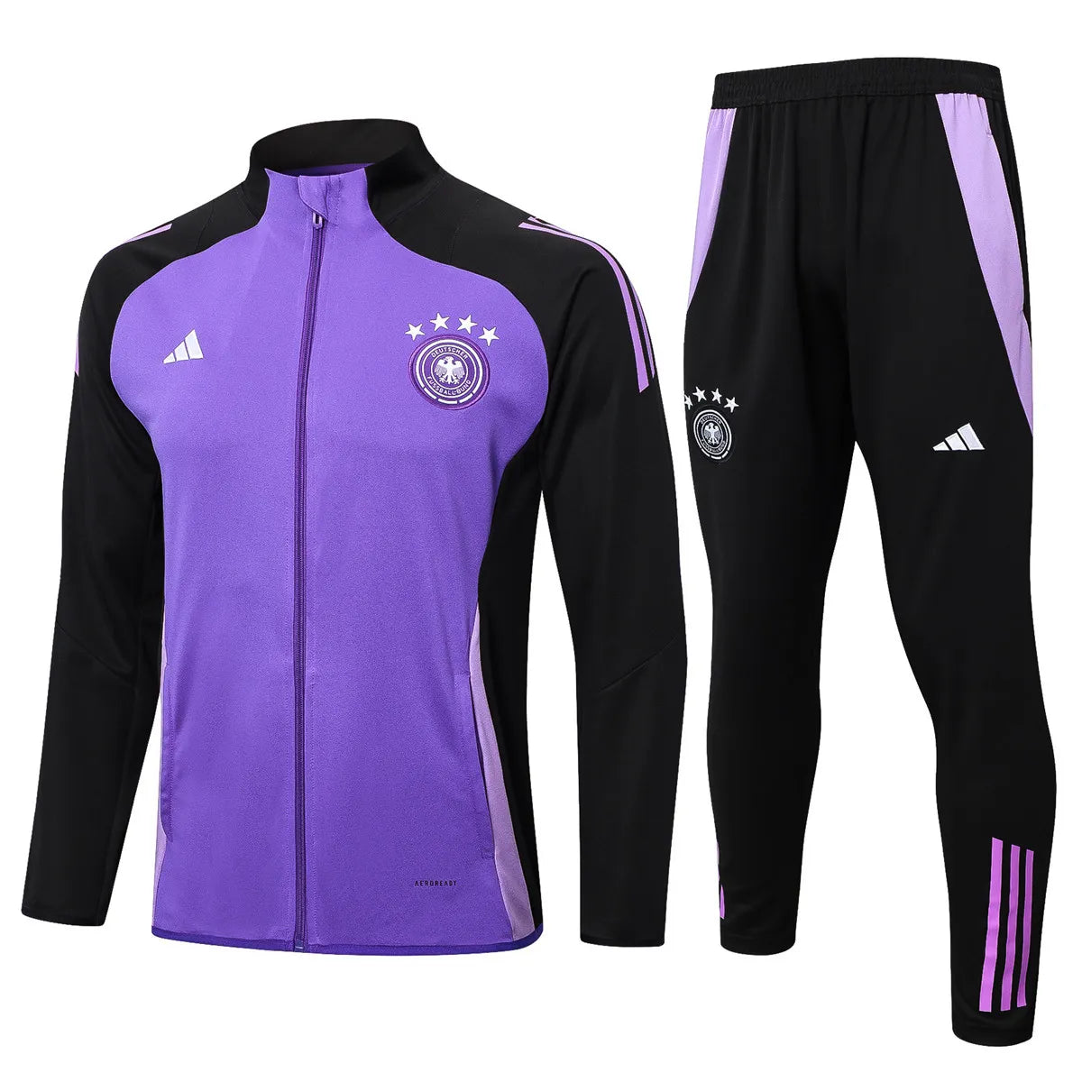 Mens Germany Jacket + Pants Training Suit Purple 2024