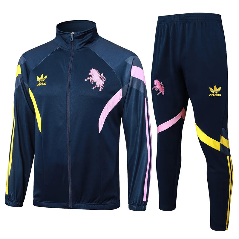 Mens Juventus Jacket + Pants Training Suit Navy 2024/25
