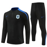 Mens Netherlands Training Suit Black 2024