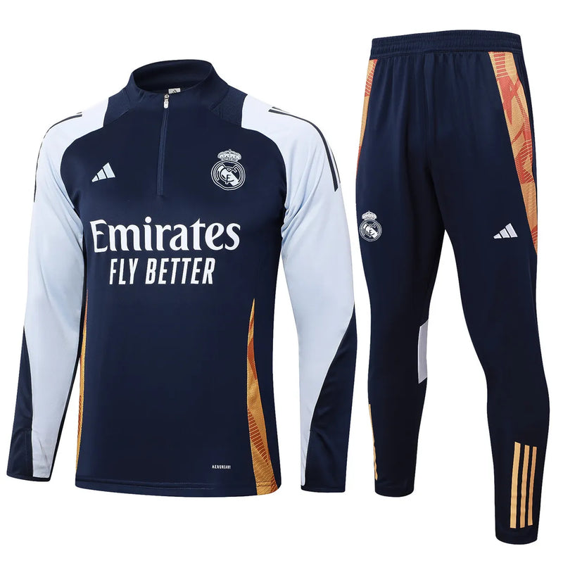Mens Real Madrid Training Suit Royal 2024/25
