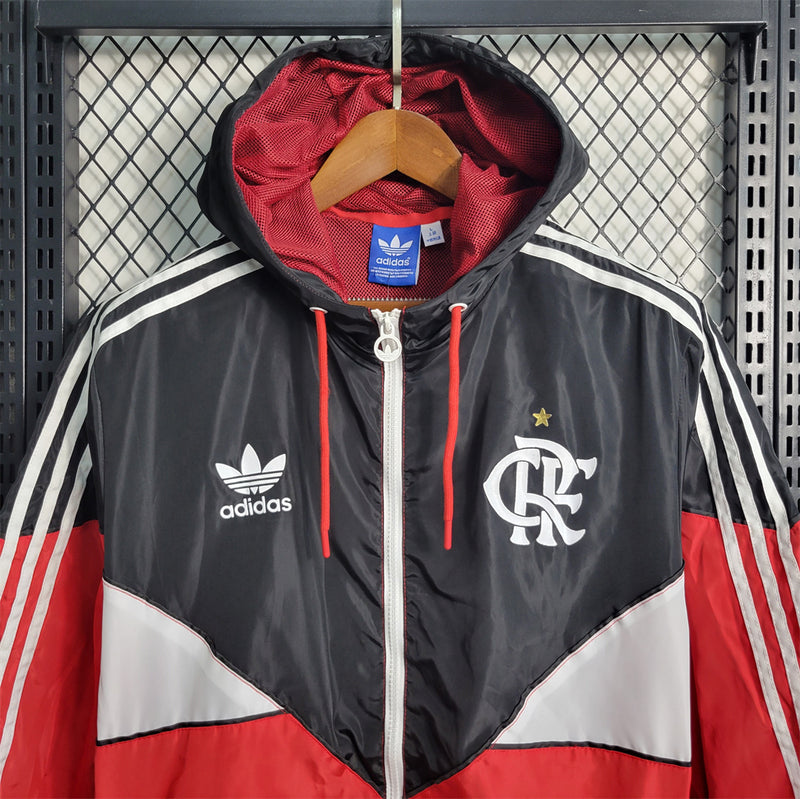 Flamengo Windbreaker Jacket Red and Black