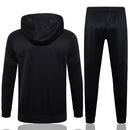 Mens Barcelona Hoodie Jacket + Pants Training Suit Black 2024/25