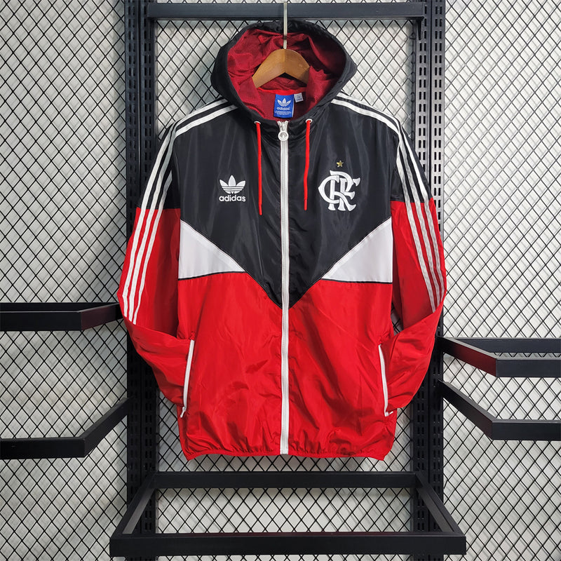 Flamengo Windbreaker Jacket Red and Black