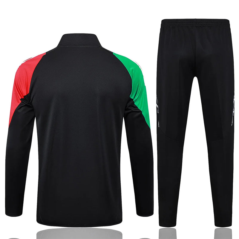 Mens Arsenal Jacket + Pants Training Suit Black 2024/25