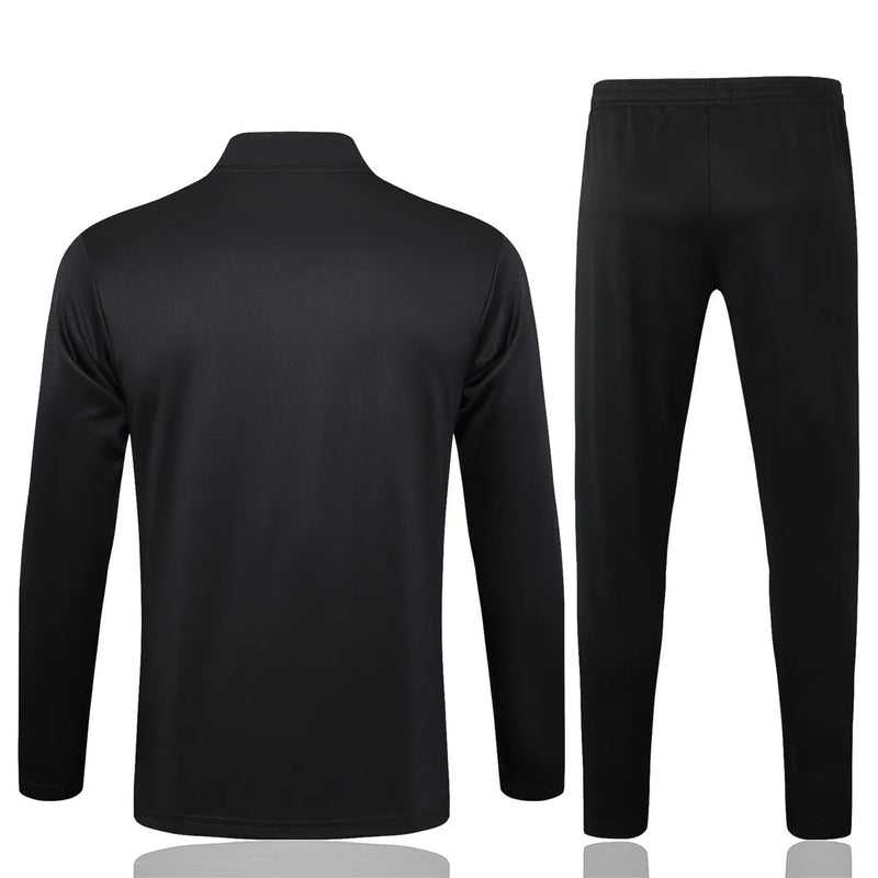 Mens Real Madrid Training Suit Black Dragon 2024/25