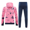 Mens PSG x Jordan Hoodie Sweatshirt + Pants Training Suit Pink Patterns 2024/25
