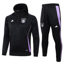 Mens Germany Hoodie Sweatshirt + Pants Training Suit Black 2024