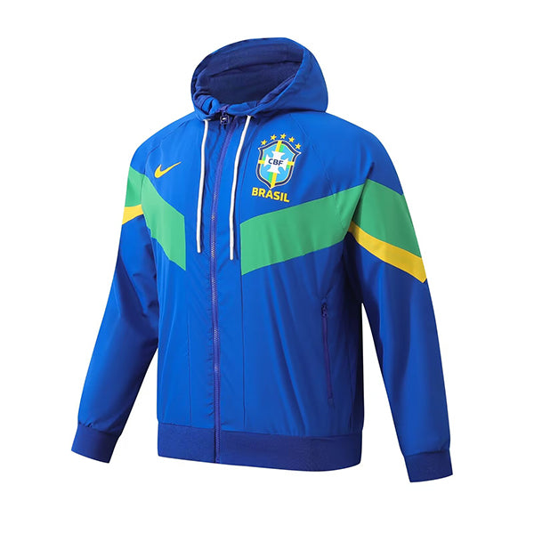 Brazil 2024 Blue Windbreaker Jacket