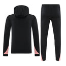Mens PSG Hoodie Sweatshirt + Pants Training Suit Black 2024/25