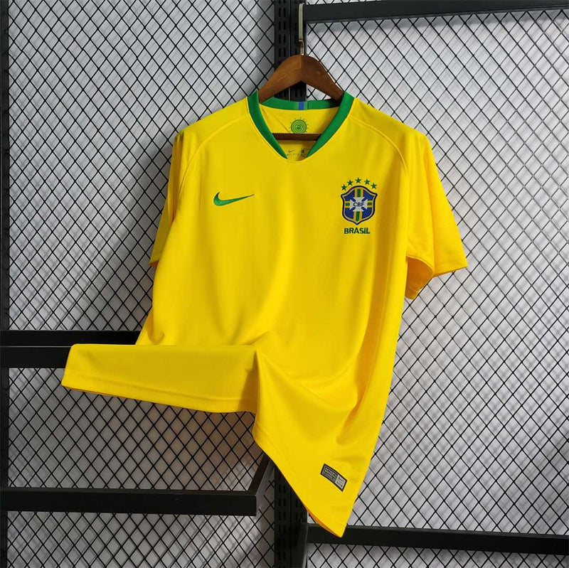 Brazil Retro Home 2018 Jersey