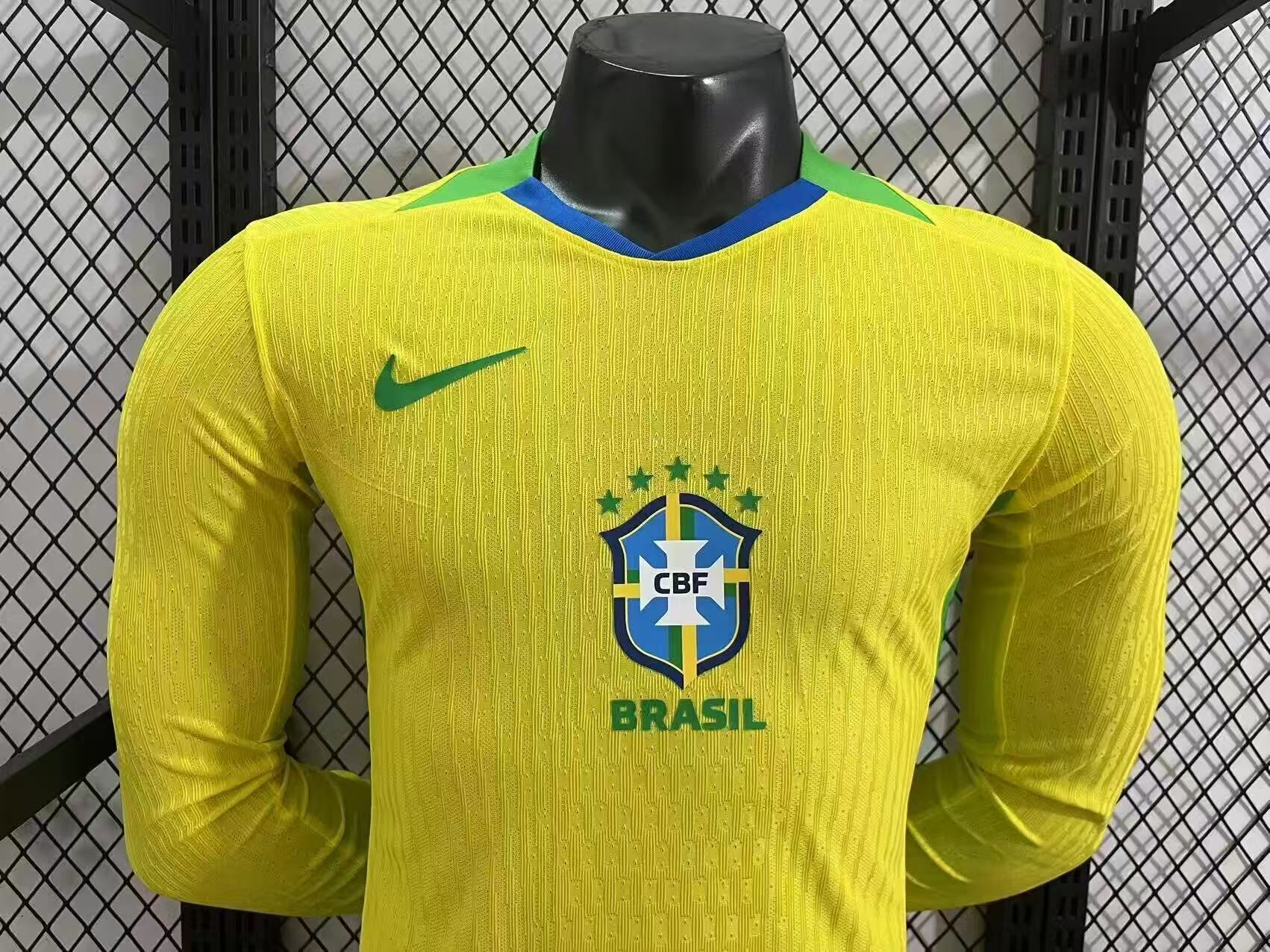 Brazil 2025/26 Home Long Sleeve - Authentic Player [Slim Fit]