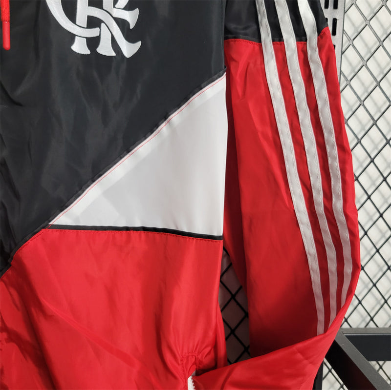 Flamengo Windbreaker Jacket Red and Black