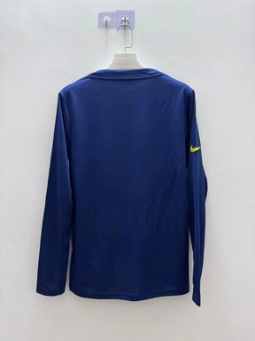 Mens Atletico Madrid Short Training Blue Jersey Long Sleeve 2025/26