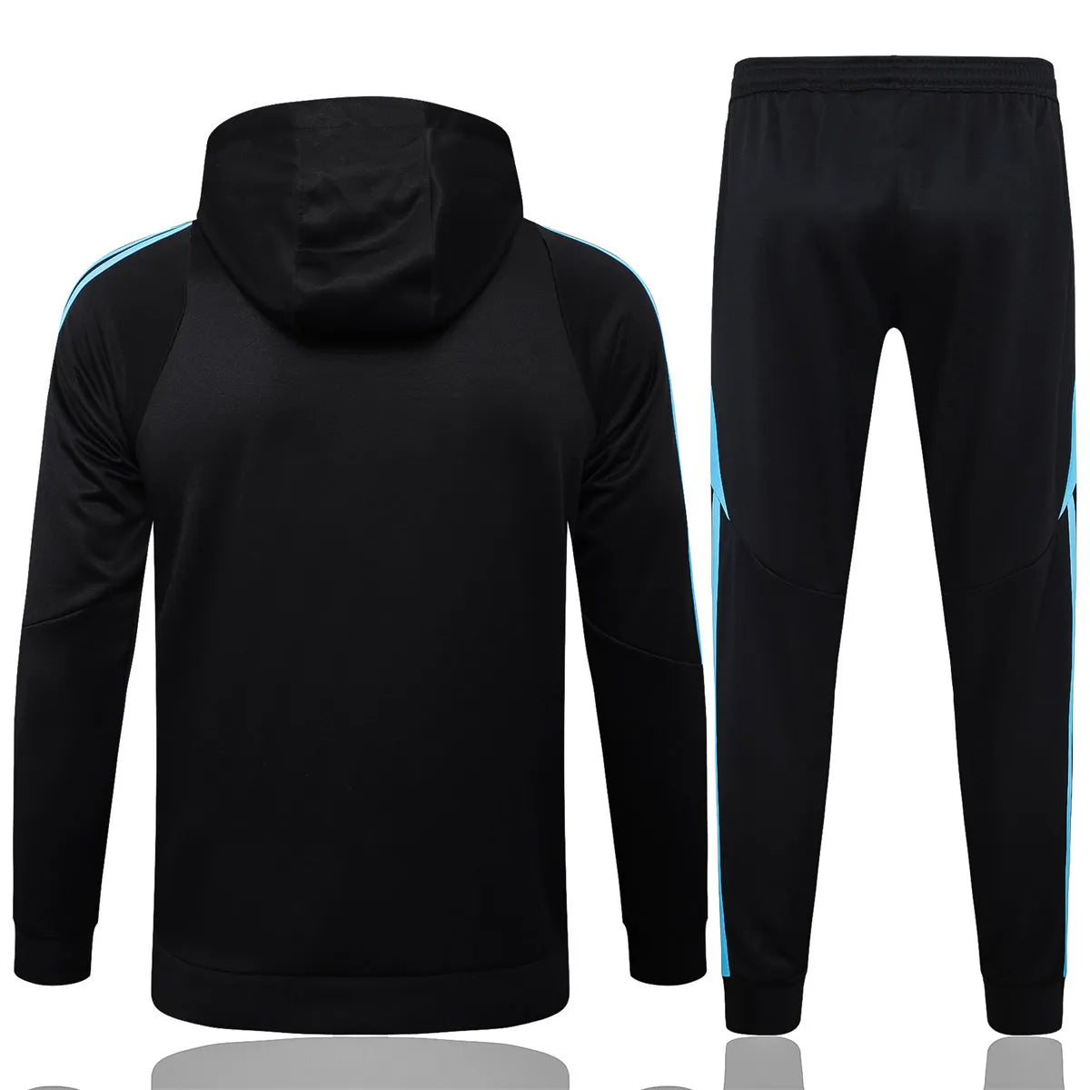 Mens Argentina Hoodie Sweatshirt + Pants Training Suit Black 2024