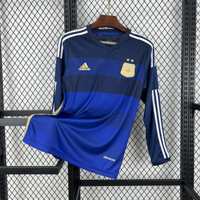 Argentina 2014 Away Long Sleeve Retro Jersey