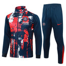Mens PSG Jacket + Pants Training Suit Red / Blue 2024/25