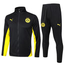 Mens Borussia Dortmund Jacket + Pants Training Suit Black 2024/25