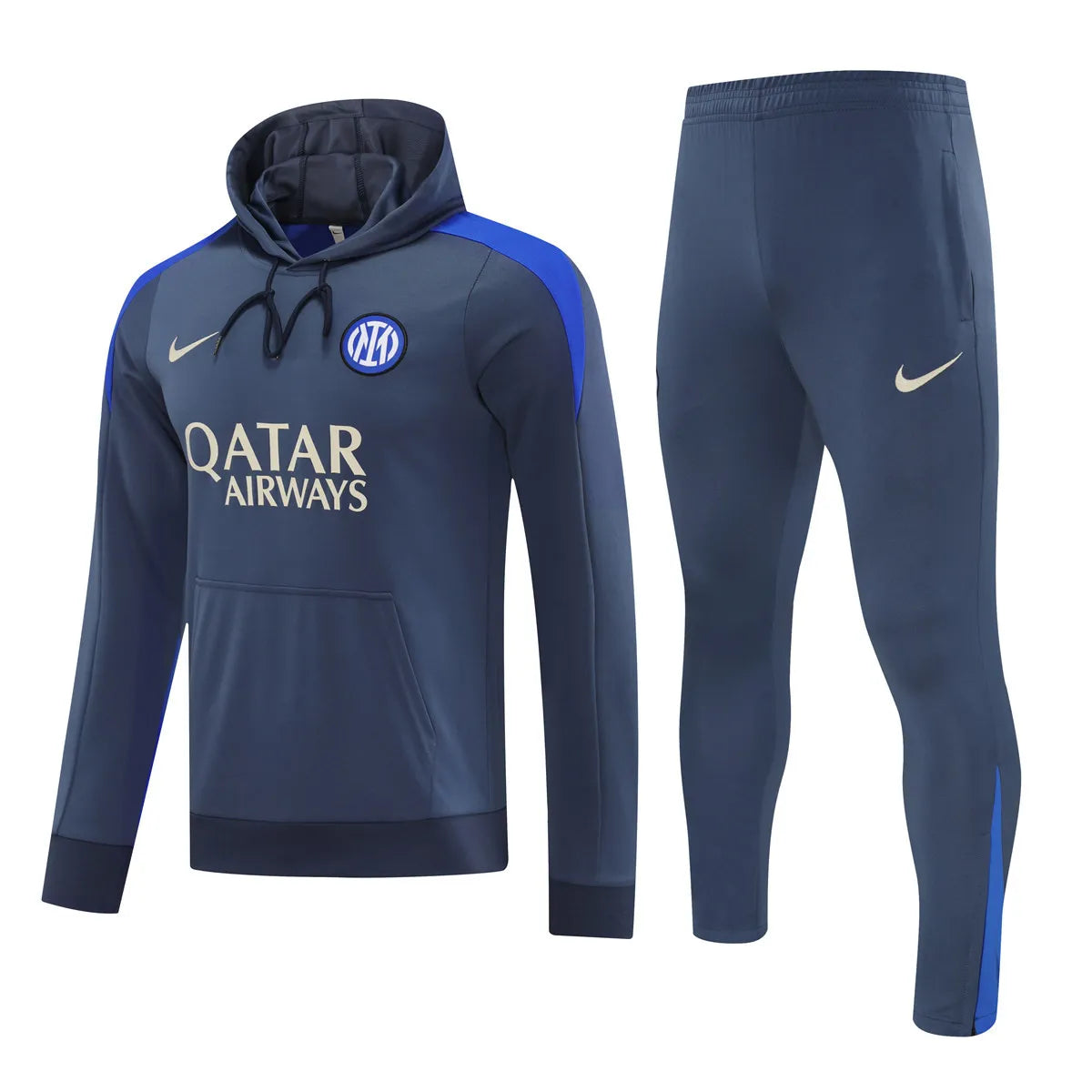 Mens Inter Milan Hoodie Sweatshirt + Pants Training Suit Royal 2024/25