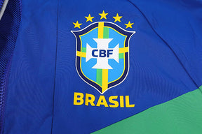 Brazil 2024 Blue Windbreaker Jacket