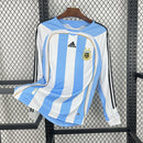 Argentina 2006-07 World Cup Home Long Sleeve Retro Jersey
