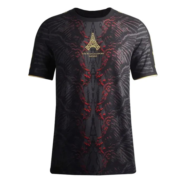 Paris Saint-Germain 25/26 European Champions Black Jersey - Fan Version