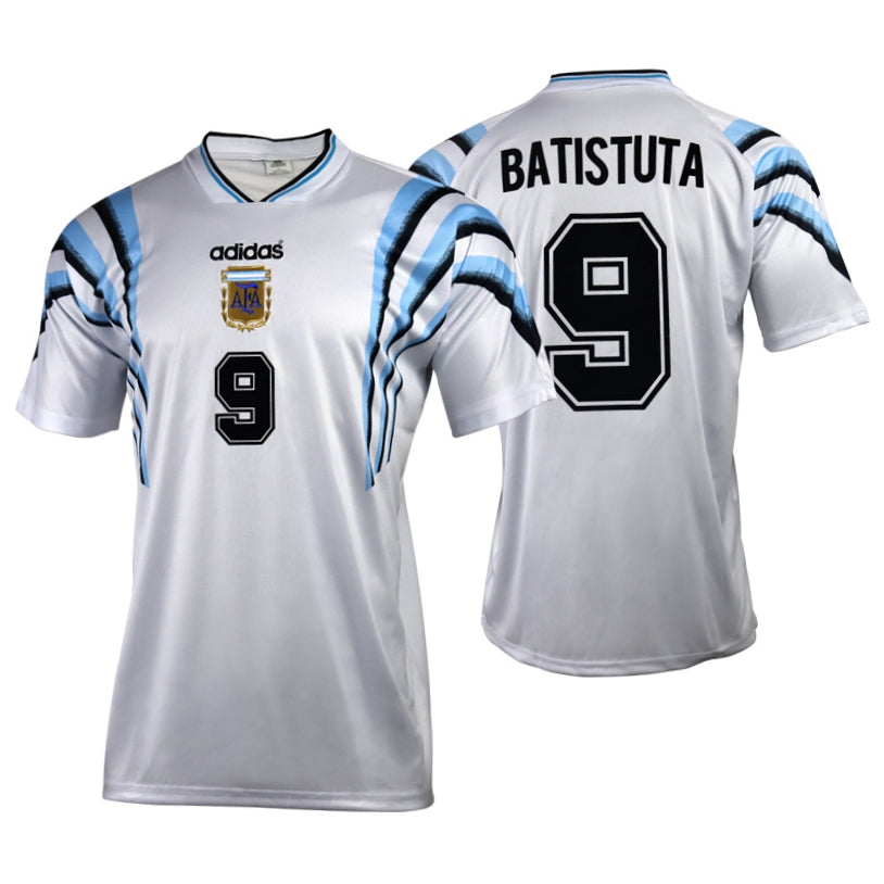 Argentina 1996/97 Away White Jersey - Batistuta #9