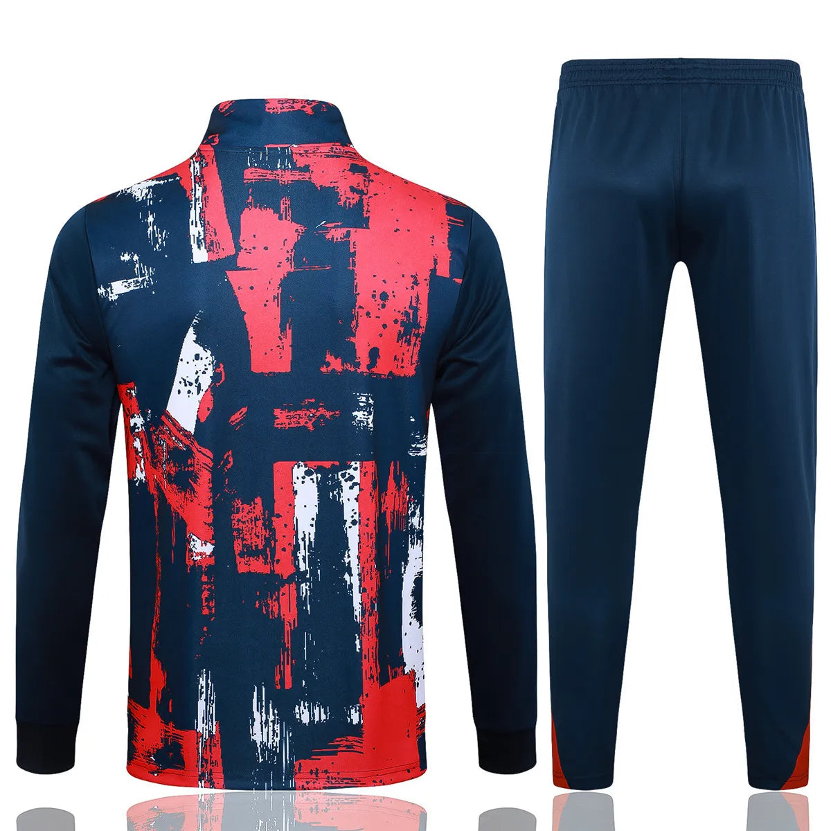 Mens PSG Jacket + Pants Training Suit Red / Blue 2024/25