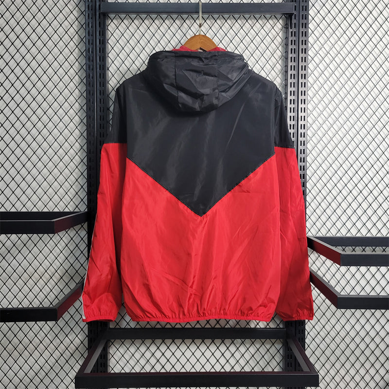 Flamengo Windbreaker Jacket Red and Black