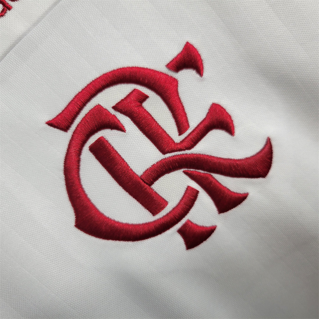 Flamengo Off White Soccer Jersey 2023/24