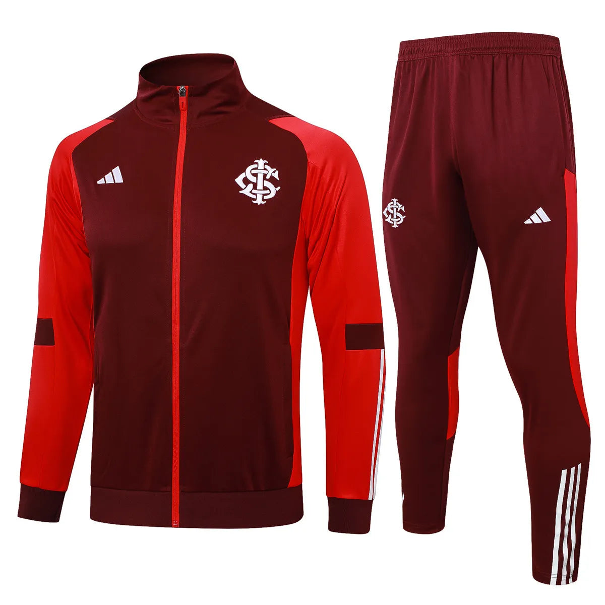 Internacional Jacket + Pants Training Suit Burgundy 2024/25