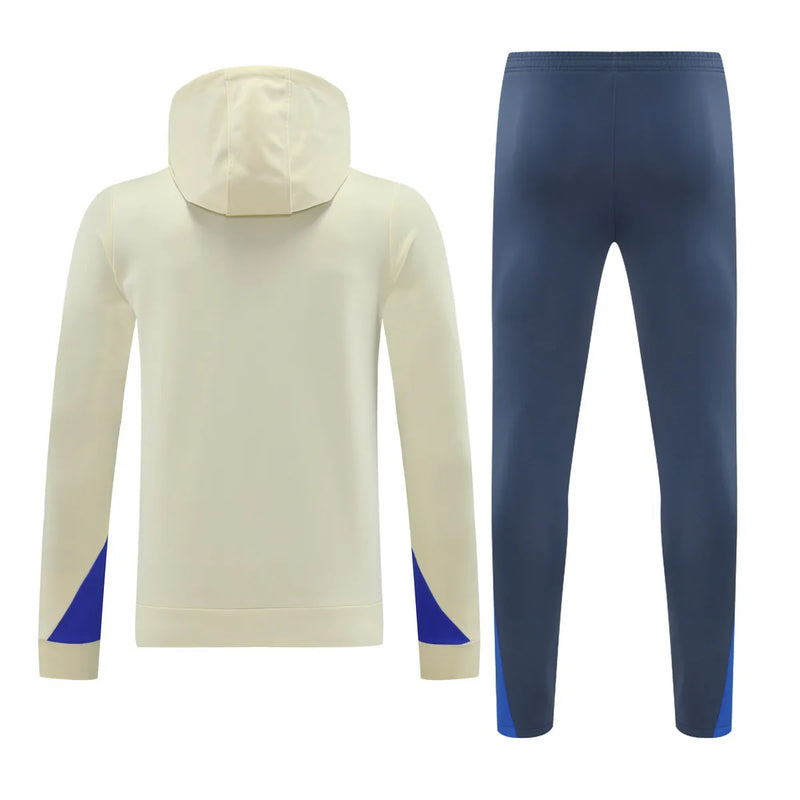 Mens Inter Milan Hoodie Sweatshirt + Pants Training Suit Yellow 2024/25