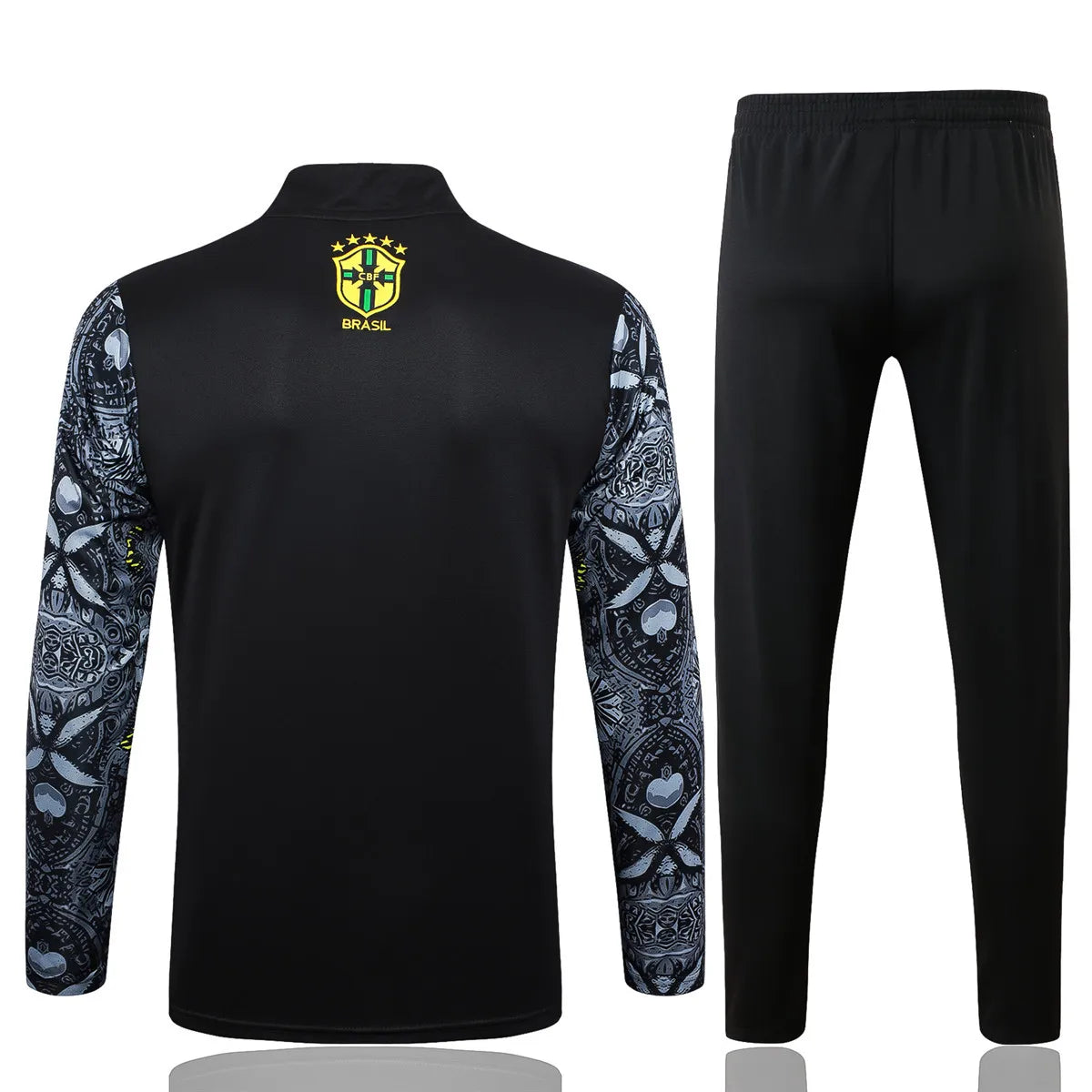 Mens Brazil Training Suit Black Jesus 2024