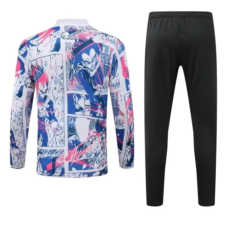 Mens Japan Training Suit White Dragon Ball 2024