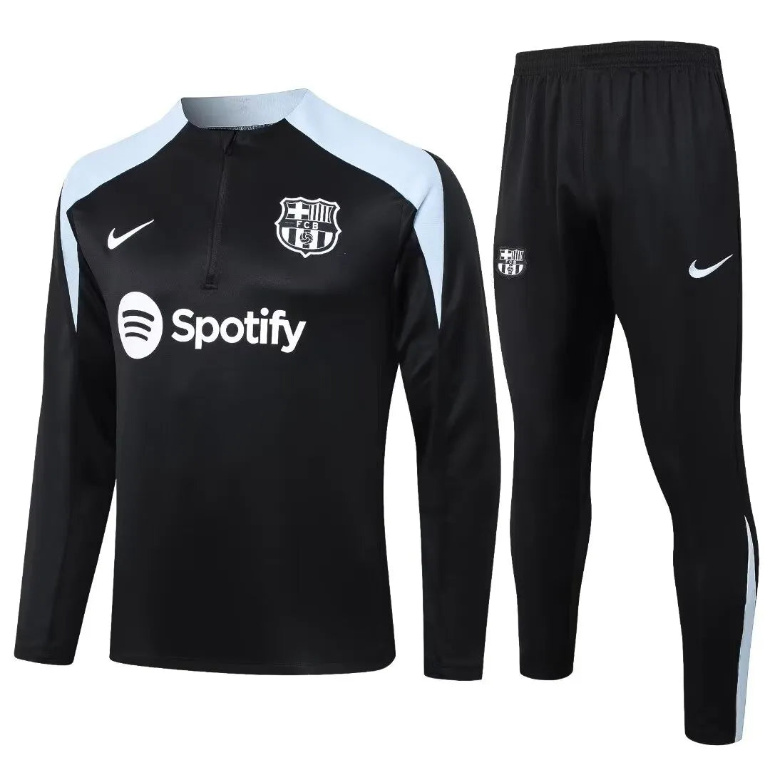 Mens Barcelona Training Suit Black 2024/25