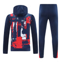 Mens PSG Hoodie Sweatshirt + Pants Training Suit Royal Patterns 2024/25