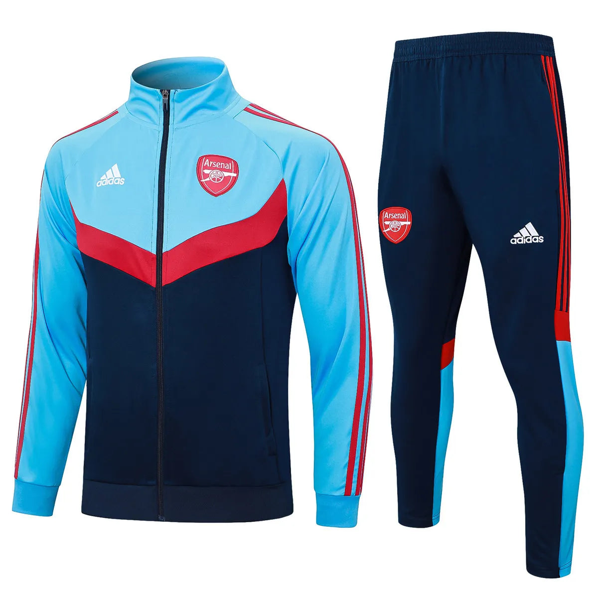 Mens Arsenal Jacket + Pants Training Suit Blue 2024/25