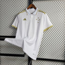 Cruzeiro Polo White and Gold Jersey