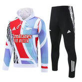 Mens Arsenal Hoodie Sweatshirt + Pants Training Suit Tri-Color 2024/25