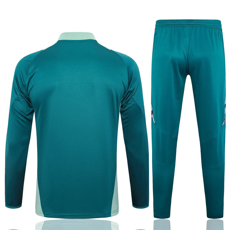 Mens Italy Training Suit Dark Green 2024/25